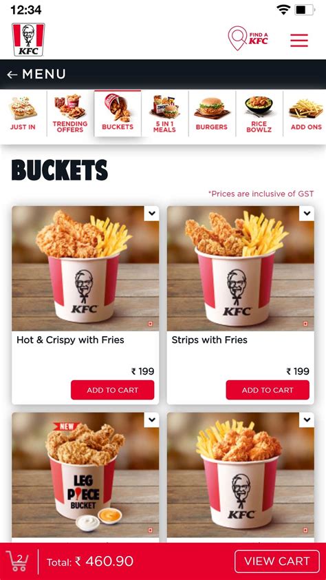 If that is not available, call our delivery helpline line on 1800-865-182. . Kfc online ordering